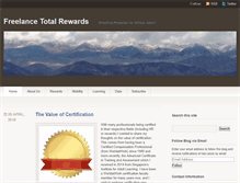 Tablet Screenshot of freelancetotalrewards.com